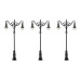 Lampadaire doubles boules suspendues (x3) - FALLER 180114 - HO 1/87