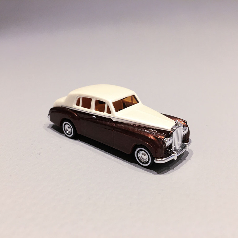 Rolls Royce Bi Ton Marron / Blanc - BUSCH 44424 - HO 1/87