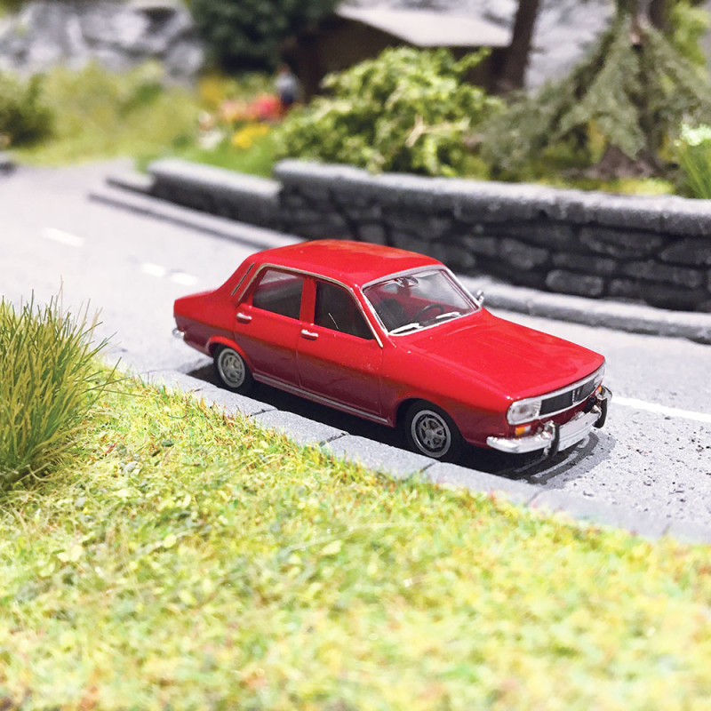 Renault 12 TL Rouge Bordeaux - SAI 2225 - HO 1/87