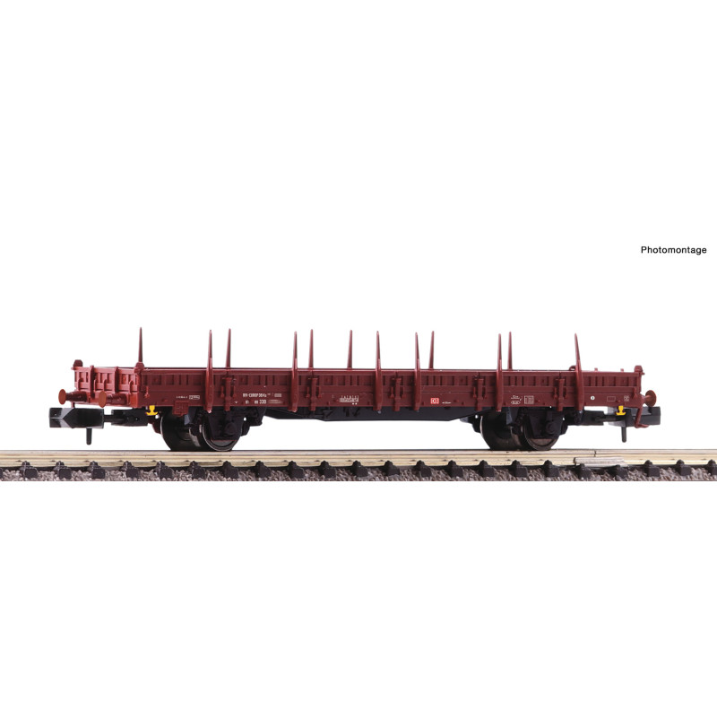 Wagon plat à ranchers pivotants Ks 446, DB, Ep V - FLEISCHMANN 825742 - N 1/160