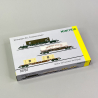 3 wagons de transport de marchandises, DB, Ep IV - MINITRIX 18702 - N 1/160