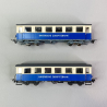 2 voitures de tourisme "Bayerische Zugspitzbahn", Ep V et VI - HOBBYTRAIN H43108 - HOm 1/87