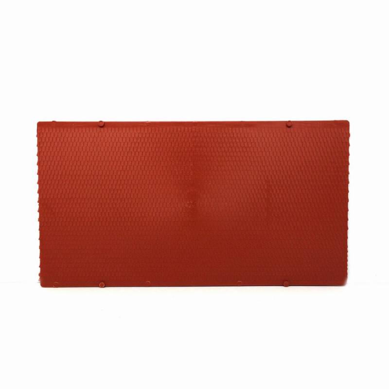 Plaque toit tuiles terre cuite arrondies -HO-1/87-AUHAGEN  52416
