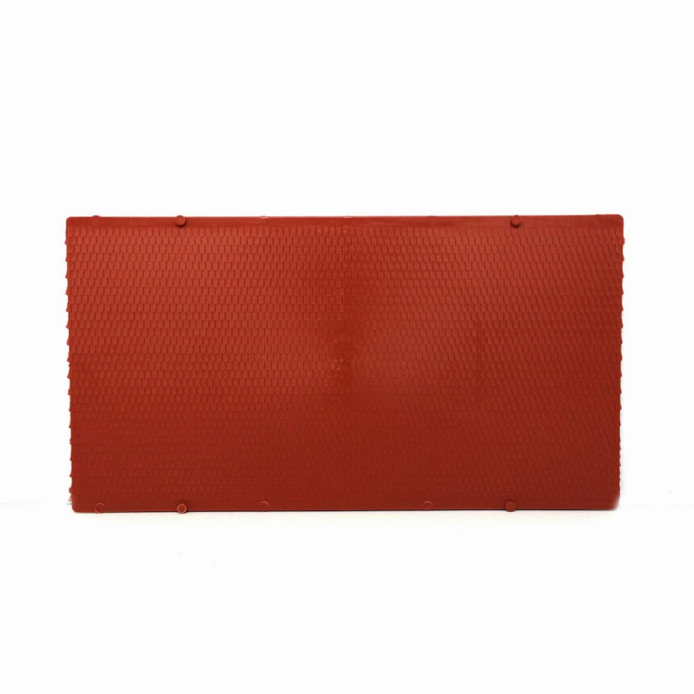 Plaque toit tuiles terre cuite arrondies -HO-1/87-AUHAGEN  52416