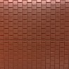 Plaque dallage de sol marron avec trottoir et rigole centrale -HO-1/87-AUHAGEN  52424