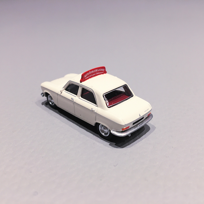 Peugeot 204 Blanc Courchevel, Auto Ecole - SAI 6262 - HO 1/87
