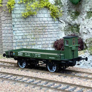 Wagon plat rebords bas, K.Bay.Sts.B., Ep I - BRAWA 48043 - HO 1/87
