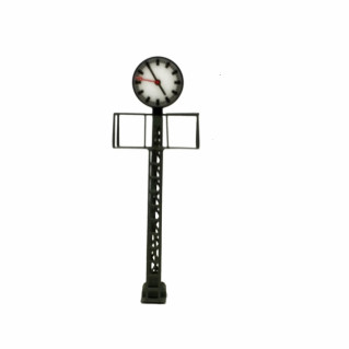 Horloge de gare avec passerelle et éclairage à led-HO-1/87-VIESSMANN 5081