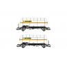 2 wagons citerne transport de gaz, "Simotra", Sncf, Ep IV - JOUEF HJ6265 - HO 1/87