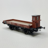 Wagon plat rebords bas avec guérite Xw, DRG, Ep II - BRAWA 48044 - HO 1/87