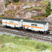 2 wagons couvert Gms (ex K3) maintenance, Sersa, Ep V - HOBBYTRAIN H24253 - N 1/160