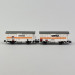 2 wagons couvert Gms (ex K3) maintenance, Sersa, Ep V - HOBBYTRAIN H24253 - N 1/160