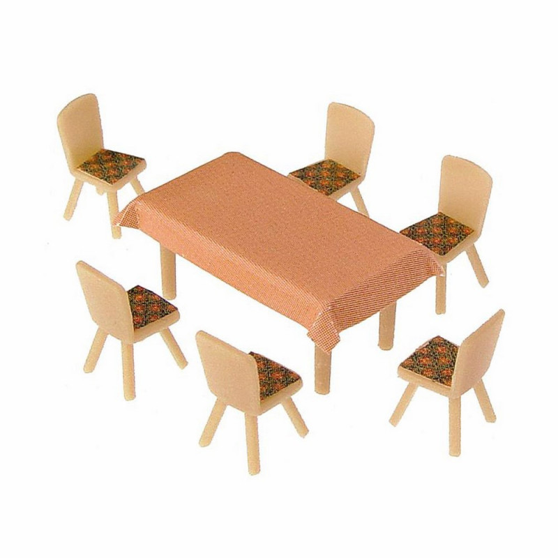 4 tables et 24 chaises-HO-1/87-FALLER 180442