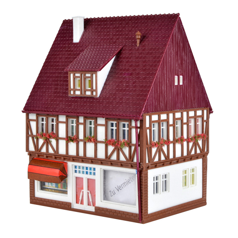 Maison à colombages avec Librairie - VOLLMER 43669 - HO 1/87