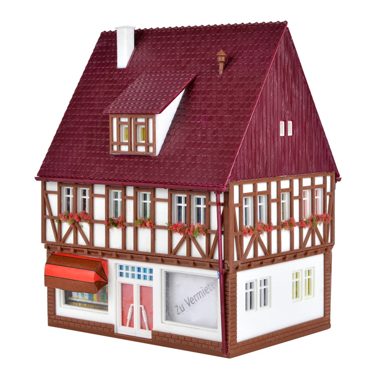 Maison à colombages avec Librairie - VOLLMER 43669 - HO 1/87