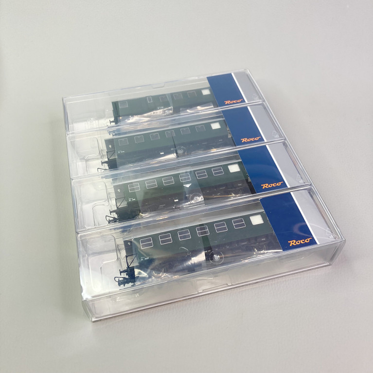 4 voitures type Biho et BDiho 2 essieux, ÖBB, Ep III - ROCO 74026 - HO 1/87