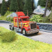 Camion Peterbilt 359 Rouge / Jaune - BREKINA 85709 - HO 1/87