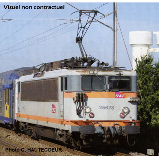 Locomotive électrique BB 25500 livrée béton, logo Carmillon, Sncf,  Ep VI - PIKO 96525 - HO 1/87