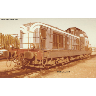 Locomotive diesel BB 66000 bleu avec plaques, Sncf, Ep III et IV - PIKO 94119 - N 1/160