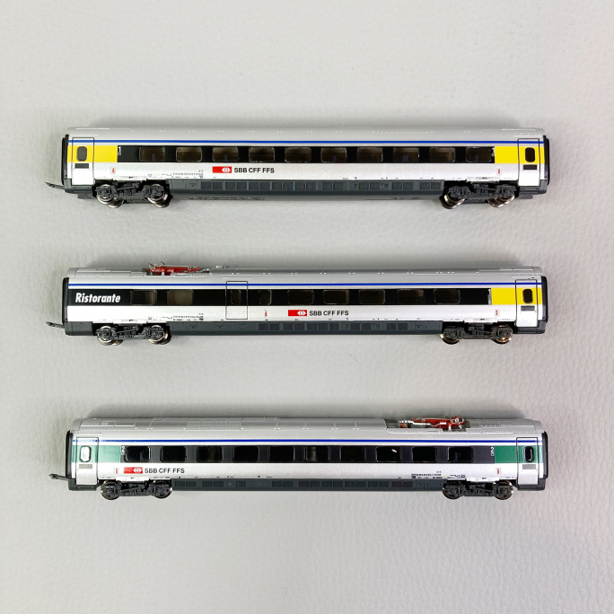 Coffret complémentaire 3 voitures pour ETR 610 "Cisalpino", SBB, Ep VI - ARNOLD HN3503 - N 1/160