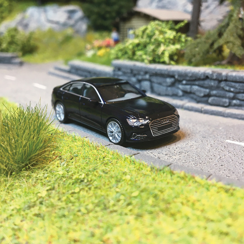 Audi A6 Berline, Bleu Nuit Métallisé - HERPA 430630003 - 1/87