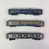 3 voitures du Train bleu, 2 voiture lits Lx et 1 fourgon, CIWL, Ep III - ARNOLD HN4401 - N 1/160