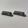 2 wagons trémie Faoos, CAPCOL / EDF, Sncf, Ep IV - ARNOLD HN6550 - N 1/160