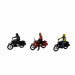 3 motards 2 roues-HO-1/87-PREISER 10081