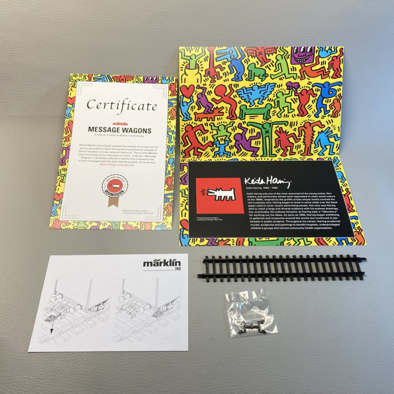 Wagon "Message wagon", artiste Keith Haring - MARKLIN 48083 - HO 1/87 - DEP258-037