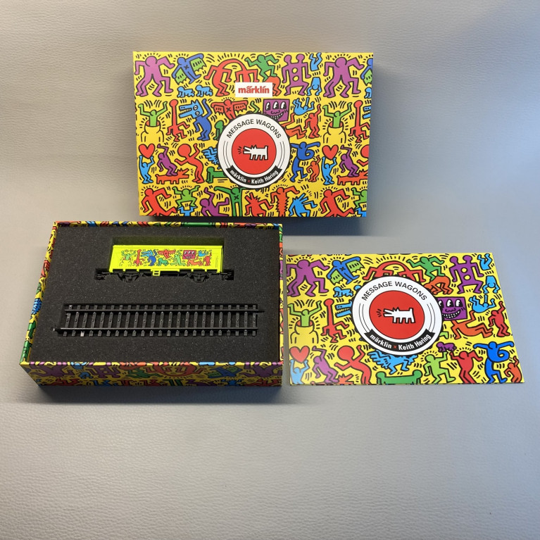 Wagon "Message wagon", artiste Keith Haring - MARKLIN 48083 - HO 1/87 - DEP258-037