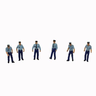 6 gendarmes pour un contrôle routier-HO-1/87-PREISER 10341