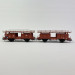 2 wagons porte autos type Laaes, avec voitures, DB, EP IV - MARKLIN 46139 - HO 1/87