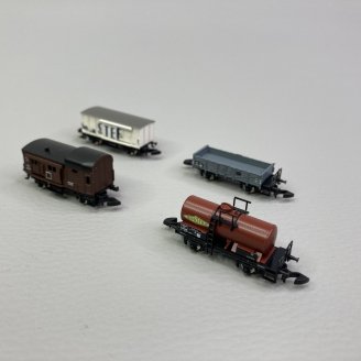 4 wagons de marchandises, Sncf - MARKLIN 82504 - Z 1/220 - DEP343-001