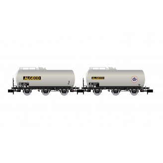 2 wagons citerne à 3 essieux, "Algeco", Sncf, Ep III - ARNOLD HN6607 - N  1/160