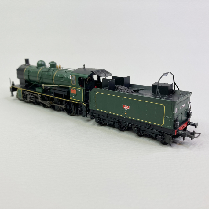 Locomotive vapeur 140 C 362, tender 18 C 550, Sncf, Ep III digital son - JOUEF HJ2407S - HO 1/87