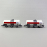 2 wagons citerne à 3 essieux "Esso", Sncf, Ep IV - JOUEF HJ6222 - HO 1/87