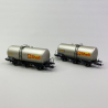 2 wagons citerne à 3 essieux "Simotra Shell", Sncf, Ep IV - JOUEF HJ6223 - HO 1/87