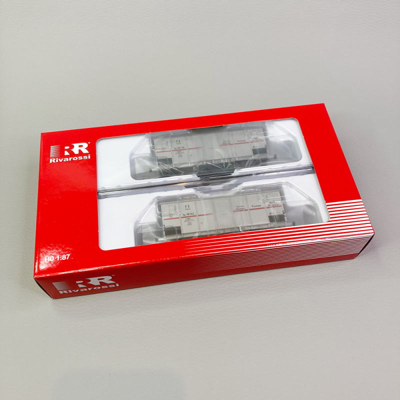 RIVAROSSI HR6604 - set di 2 carri refrigerati a 2 assi Ifms, FS, ep.IV