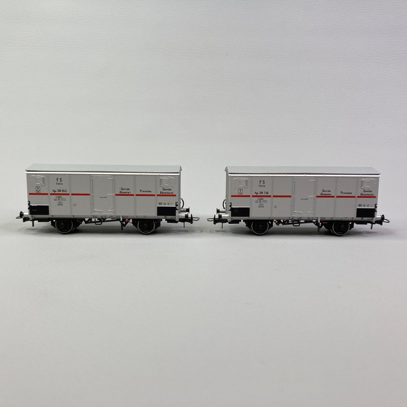 2 wagons frigorifiques Ifms, 2 essieux, FS, Ep IIIb - RIVAROSSI HR6562 - HO 1/87