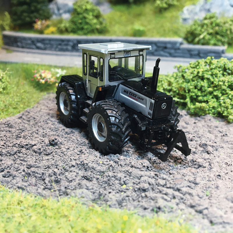 Tracteur Agricole Mercedes Trac 1800, Gris - SCHUCO 452669600 - HO 1/87