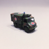 Ambulance Militaire, Unimog S404, Camouflage - SCHUCO 452667000 - HO 1/87
