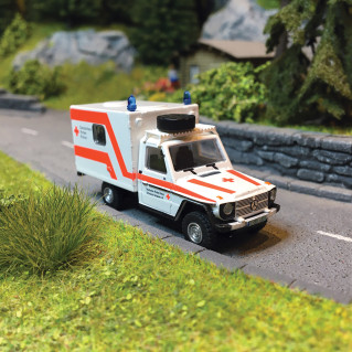 Ambulance, Mercedes G - SCHUCO 452668600 - HO 1/87