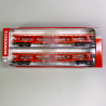 2 Wagons porte autos DDm, ép VI, ÖBB, N-1/160 - FLEISCHMANN 829502