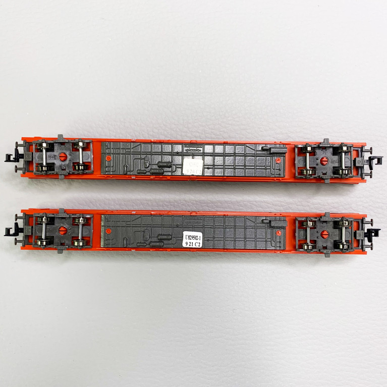 2 Wagons porte autos DDm, ép VI, ÖBB, N-1/160 - FLEISCHMANN 829502