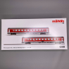 2 voitures pour trains voyageurs, RE 4018 Munich-Nuremberg, DB, EP VI digital - MARKLIN 42989 - HO 1/87