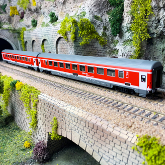 2 voitures pour trains voyageurs, RE 4018 Munich-Nuremberg, DB, EP VI digital - MARKLIN 42989 - HO 1/87