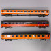 3 voitures Eurofina, Eurocity 60 "Maria Theresia", OBB, Ep VI - ROCO 74044 - HO 1/87