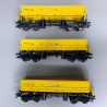 3 wagons à bennes basculantes latérales FAs/Fakks, GmbH, Ep VI - Marklin 48459 - HO 1/87