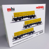 3 wagons à bennes basculantes latérales FAs/Fakks, GmbH, Ep VI - Marklin 48459 - HO 1/87