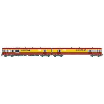 Automotrice XP 94750-57, 2 éléments Postale / PTT,  Sncf,  Ep IV et V - Lsmodels 11021 - HO 1/87